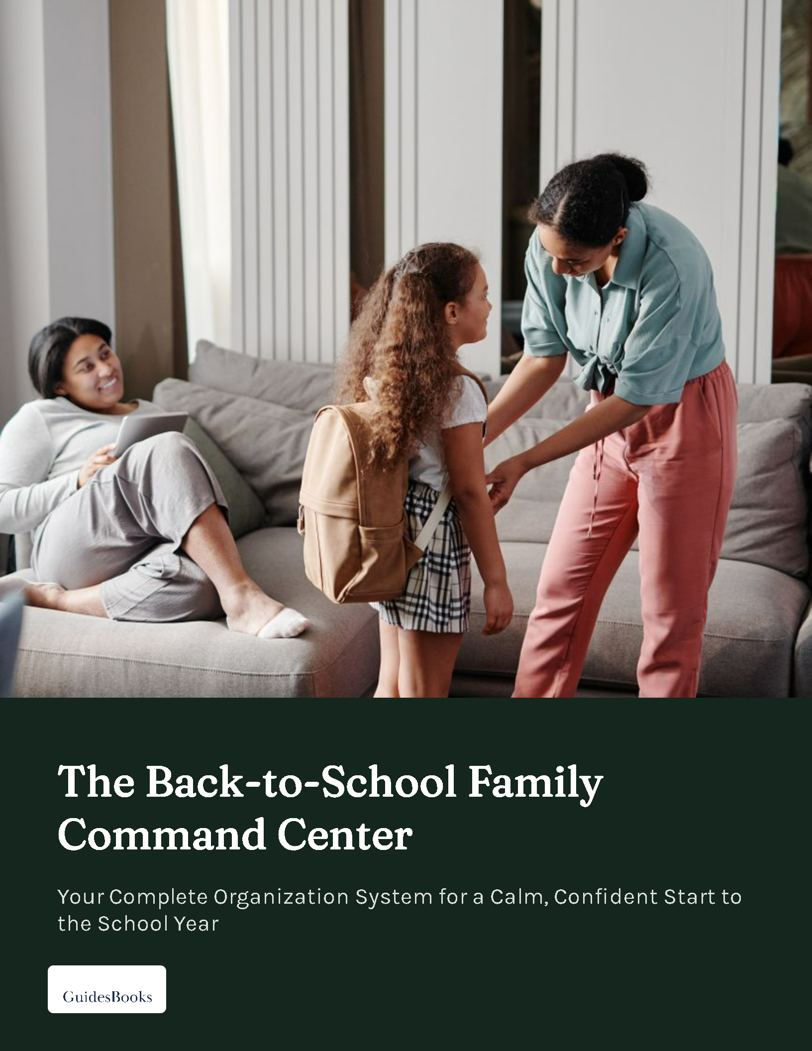 Back-to-School Family Command Center printable PDF guide cover
