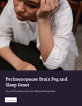 Perimenopause Sleep and Brain Fog Reset PDF guide cover