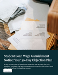 Student Loan Wage Garnishment Notice: Your 30-Day Objection Plan cover